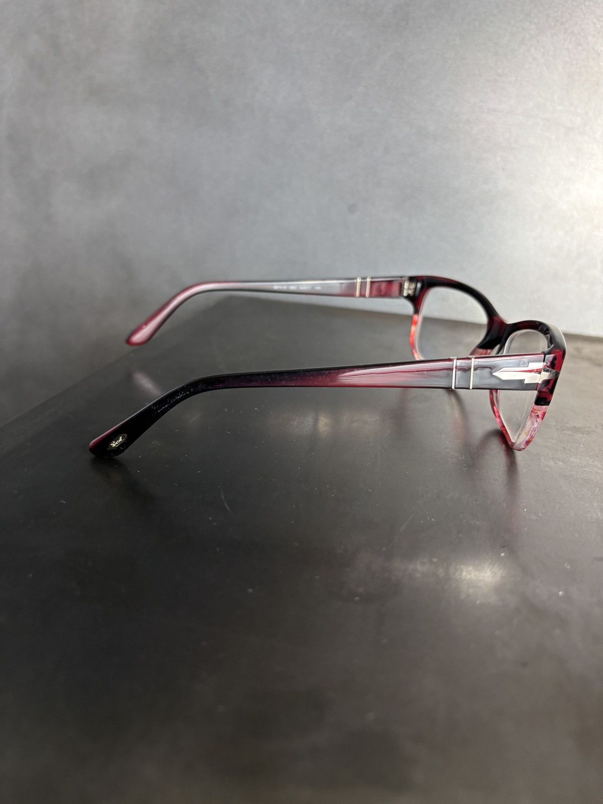 Persol Persol Eyeglasses 3011-V Handmade in Italy Red Frames Retro Size ONE SIZE - 4 Thumbnail