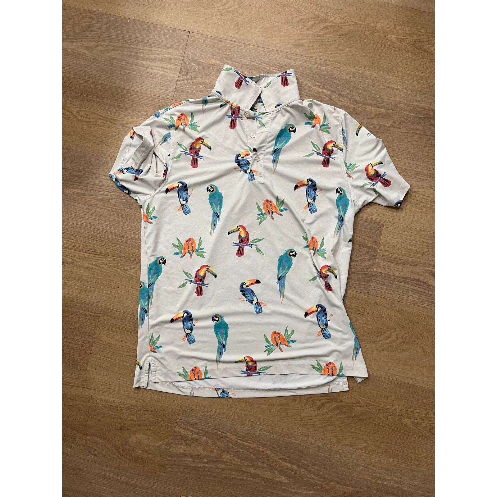 Chubbies Chubbies Shirt Mens m White Performance Polo Golf Size US M / EU 48-50 / 2 - 1 Thumbnail