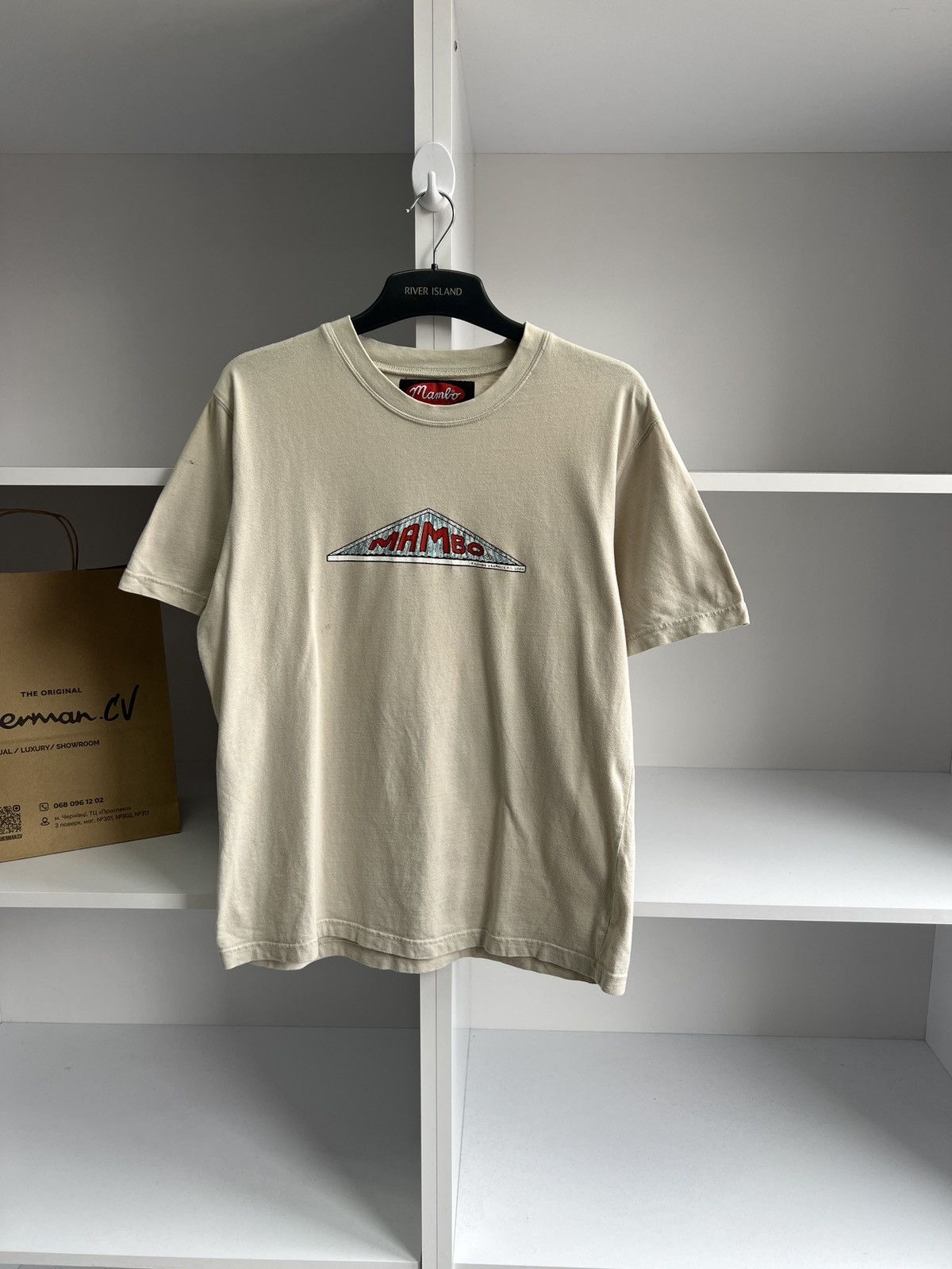 Mambo × Vintage Vintage Mambo Big Print Logo Streetwear Tee Size US M / EU 48-50 / 2 - 2 Thumbnail