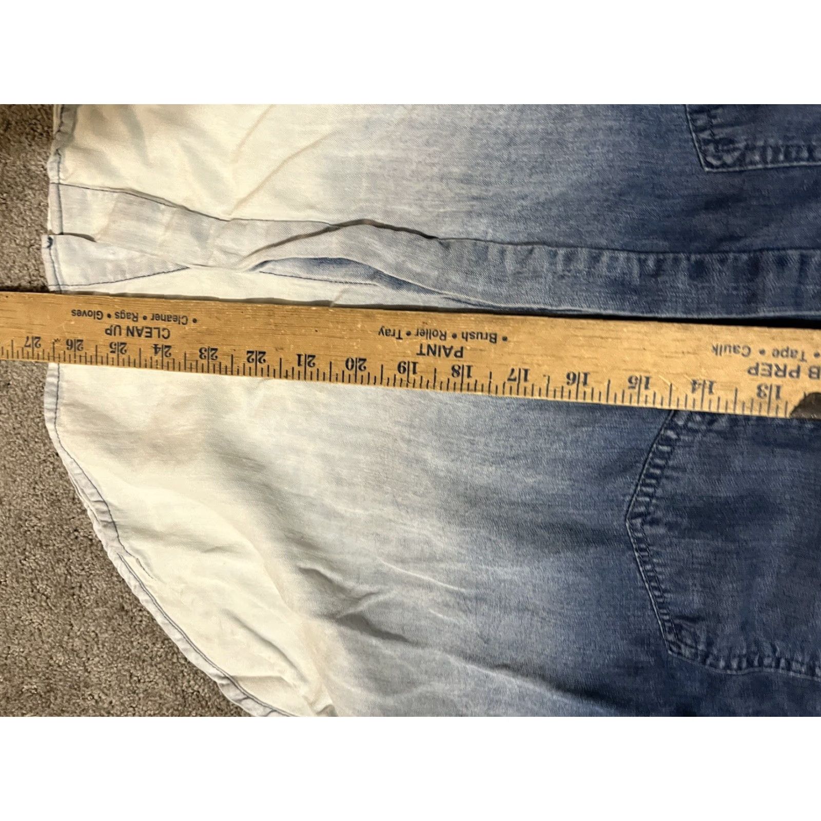 Vintage VINTAGE Ninety One 91 Western Shirt Orange Blue Ombre Cotton Button Down Long Sleeve M Women’s Shirt Size M / US 6-8 / IT 42-44 - 6 Thumbnail