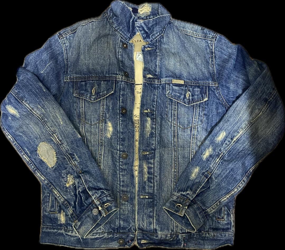 Other Vintage Ezra Fitch Selvedge Denim Jacket – Redline Selvedge Size US L / EU 52-54 / 3 - 2 Thumbnail