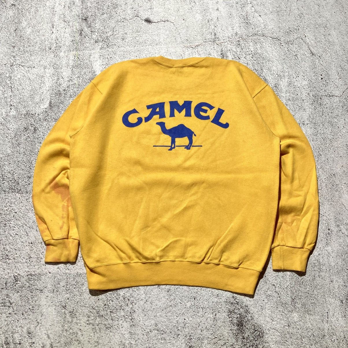 Honda Vintage 80s Camel F1 Team Lotus Honda Crewneck Yellow Size US XL / EU 56 / 4 - 1 Thumbnail