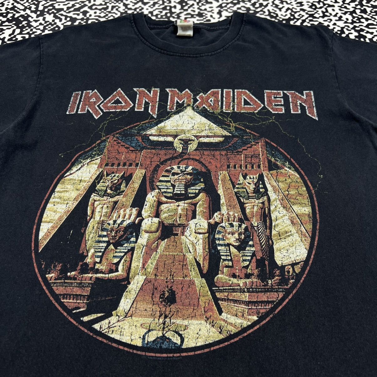 Iron Maiden Vintage Y2K Iron Maiden Faded Band Rock Style Tour T-shirt Size US M / EU 48-50 / 2 - 7 Thumbnail