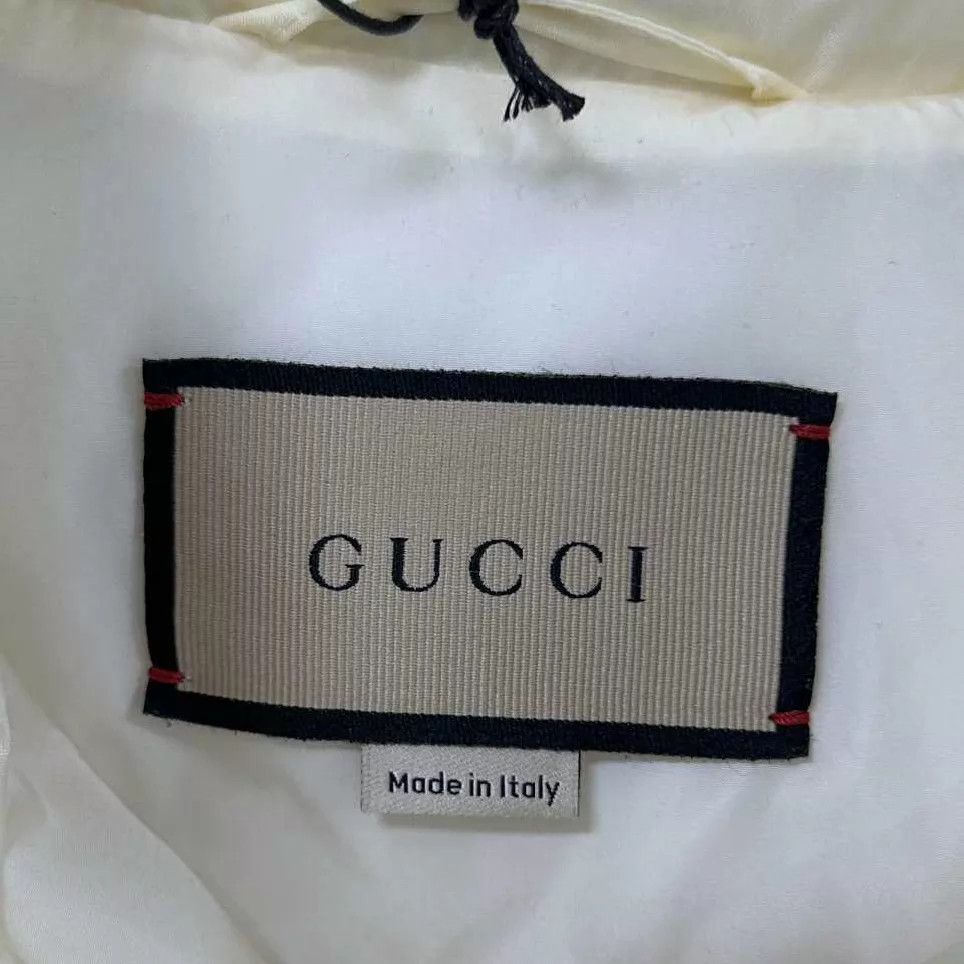 Gucci GUCCI Women's Ivory Classic Webbing Puffer Jacket Size XS / US 0-2 / IT 36-38 - 6 Thumbnail