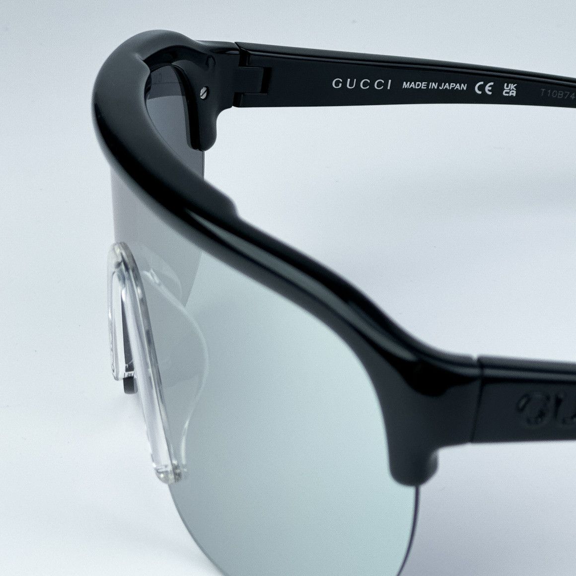 Gucci NEW Gucci GG1645S 003 Mirrored Unisex Mask Sunglasses Size ONE SIZE - 6 Thumbnail