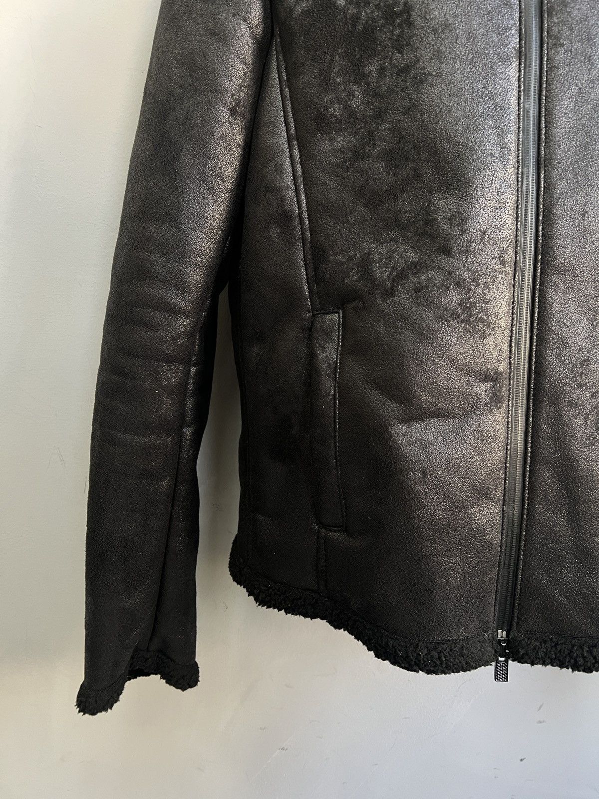 Armani Armani Exchange faux leather archive 2010 avant garde jacket Size US S / EU 44-46 / 1 - 6 Thumbnail