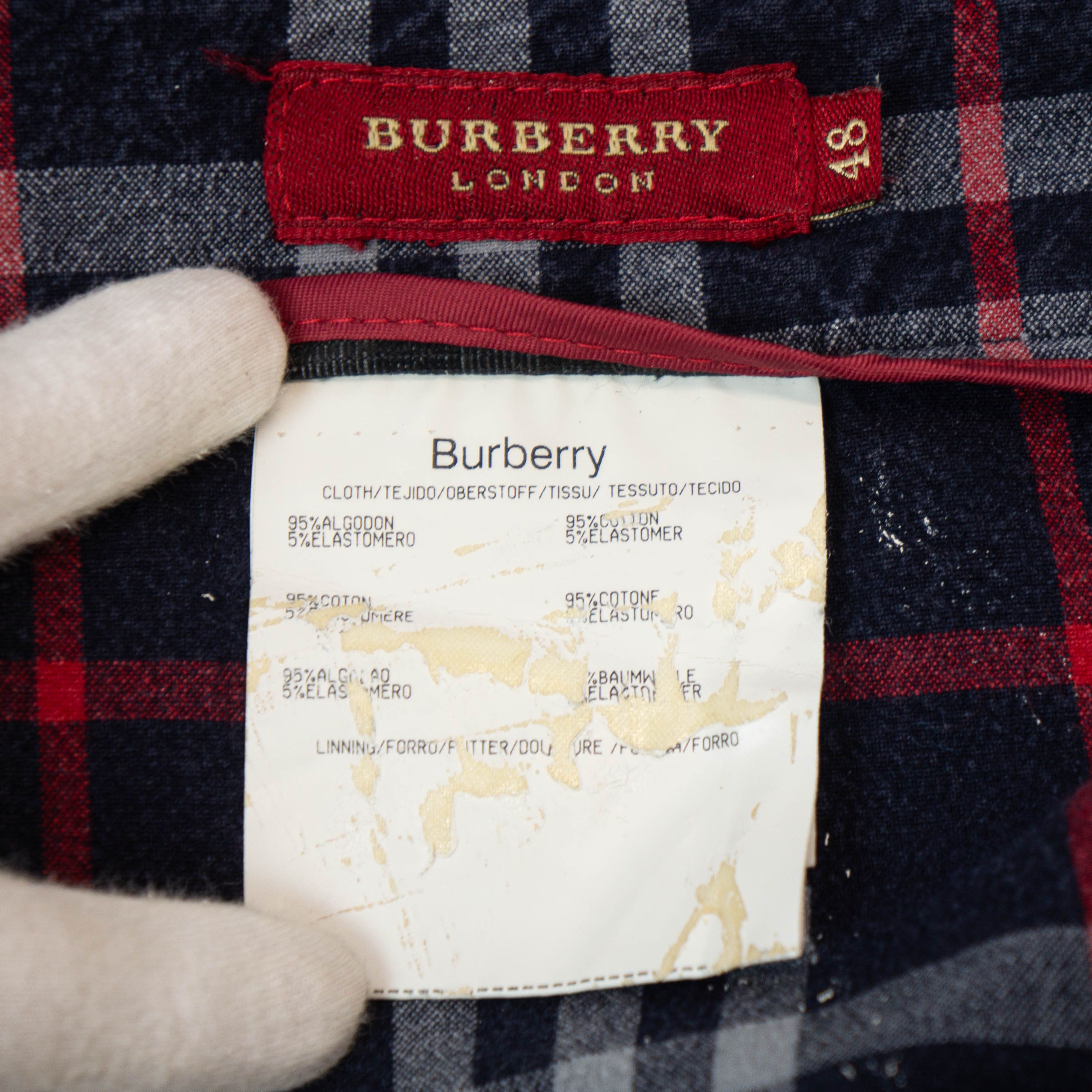 Burberry BURBERRY Check Monogram Pants Black Women Vintage 00s Size 34" / US 12 / IT 48 - 9 Thumbnail