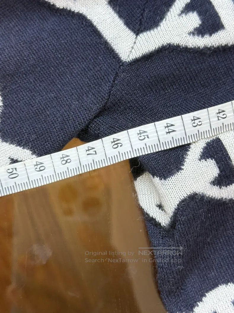 Hermes Hermes Blue Black and White Pig Nose Knit Sweater, Size 36 Size XS / US 0-2 / IT 36-38 - 7 Thumbnail
