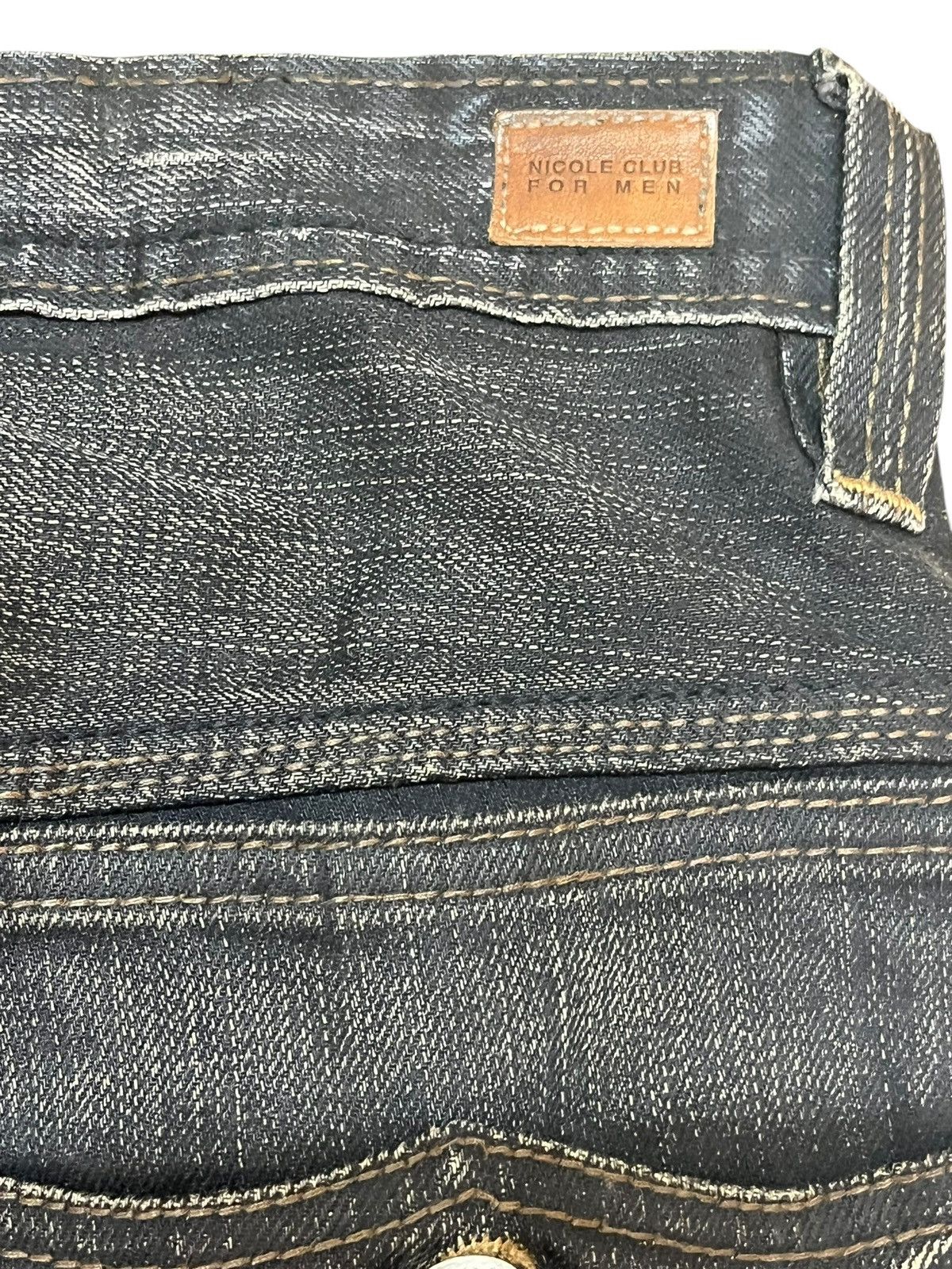 Le Grande Bleu (L.G.B.) Vintage Nicole Club For Men Flare Seditionaries Punk Denim Size US 32 / EU 48 - 10 Thumbnail