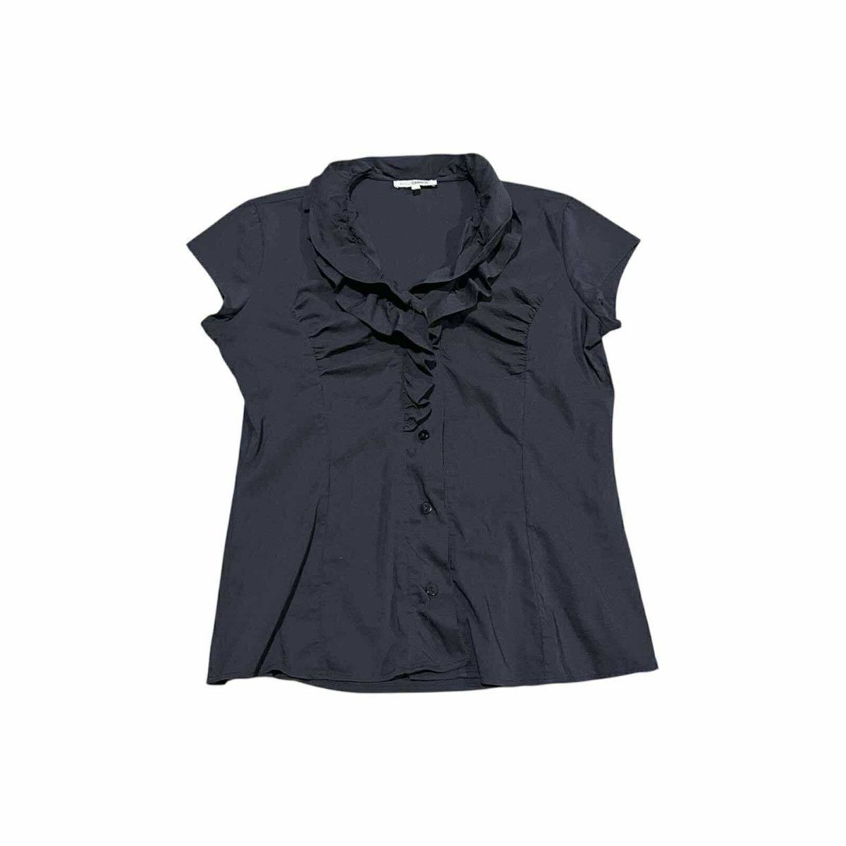 Other 🔥Goth Y2K Nara Camicie Ruffled Blouse Cut And Sew Size S / US 4 / IT 40 - 1 Thumbnail