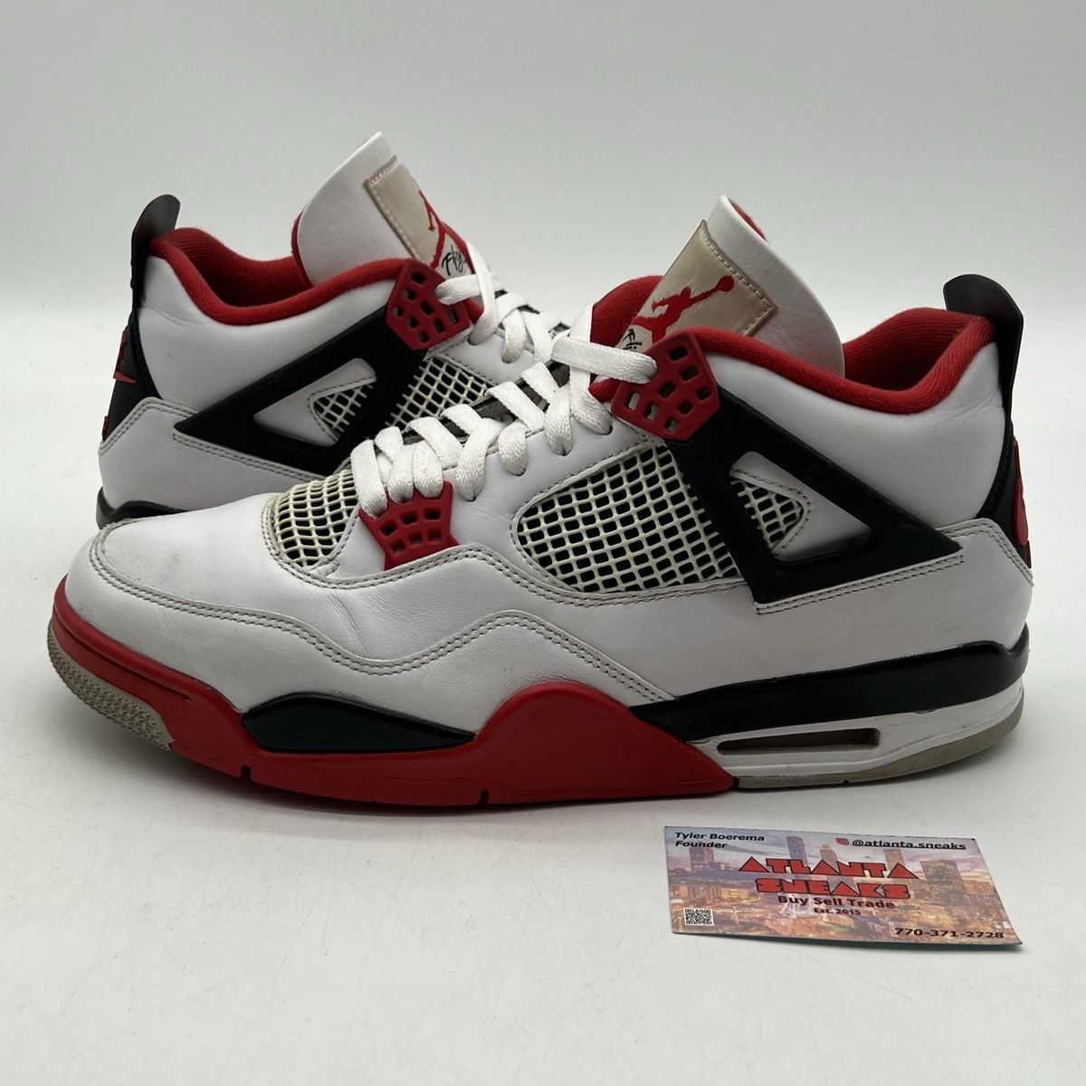 Jordan Brand Air Jordan 4 Fire Red Size US 12 / EU 45 - 1 Thumbnail