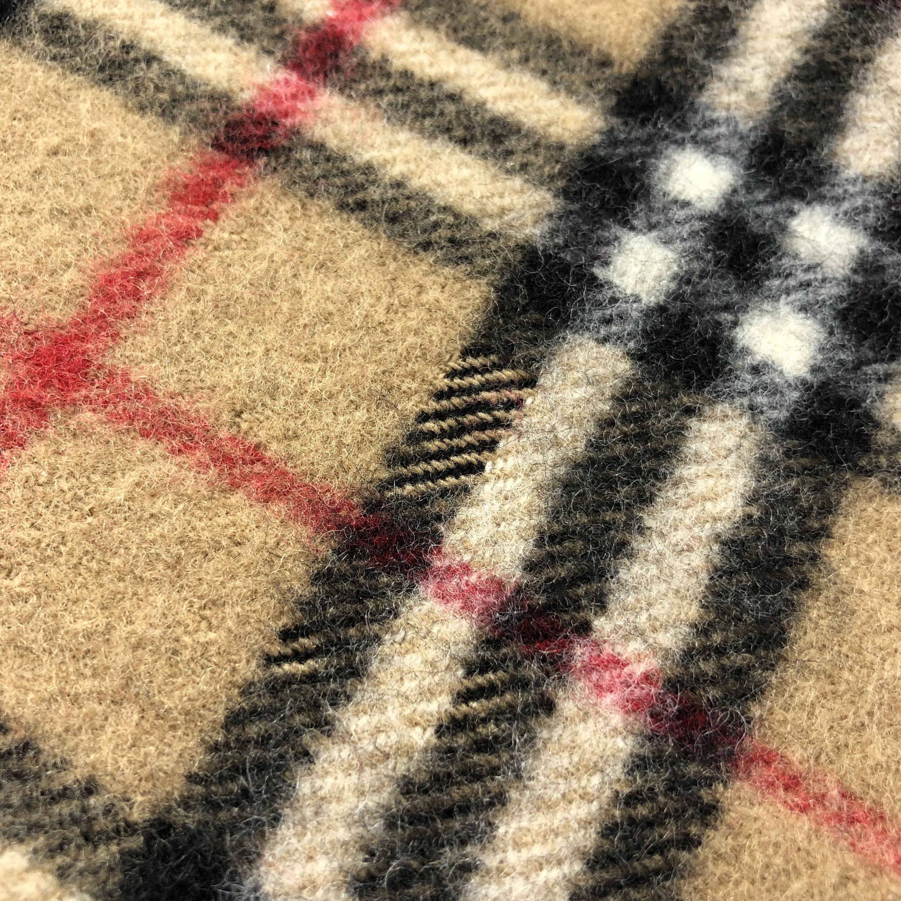 Burberry Burberrys Tan Nova Check Wool Scarf Muffler V1388 Size ONE SIZE - 12 Thumbnail
