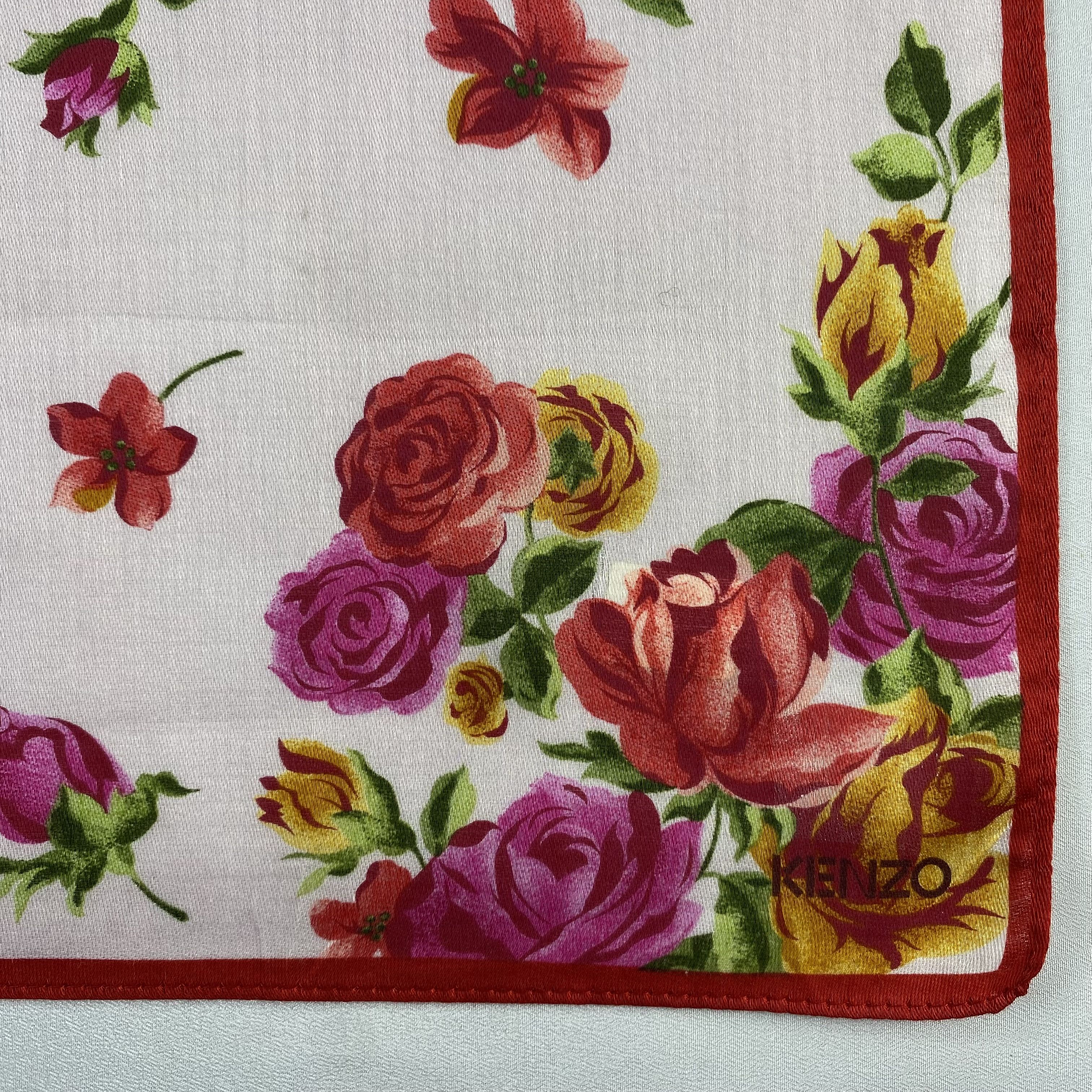 Kenzo × Vintage NWT Kenzo Neckerchief / Bandana / Handkerchief-P858 Size ONE SIZE - 3 Thumbnail