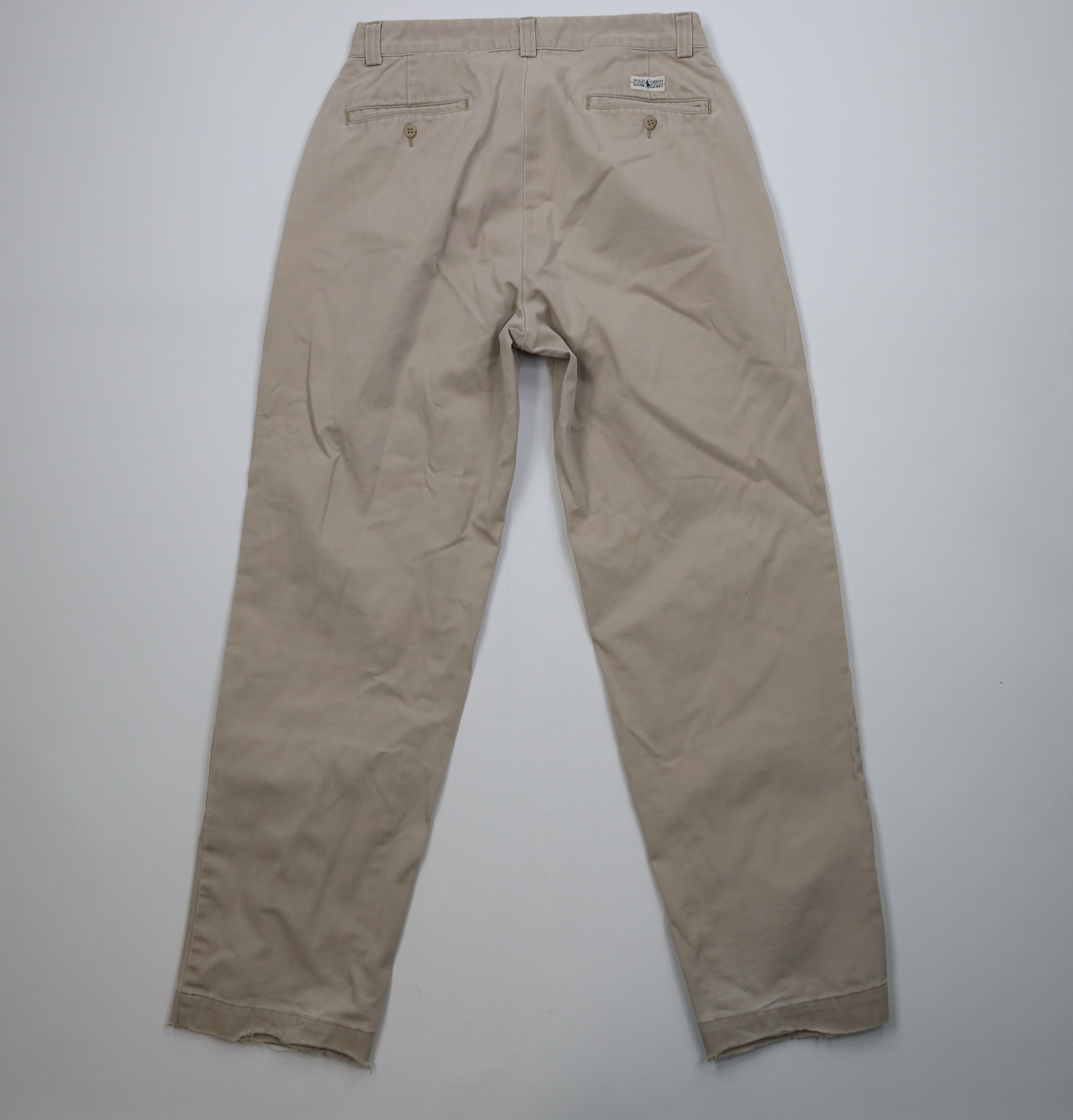 Ralph Lauren Vintage 90s Ralph Lauren Philip Cotton Chino Pants Beige Size US 30 / EU 46 - 12 Thumbnail