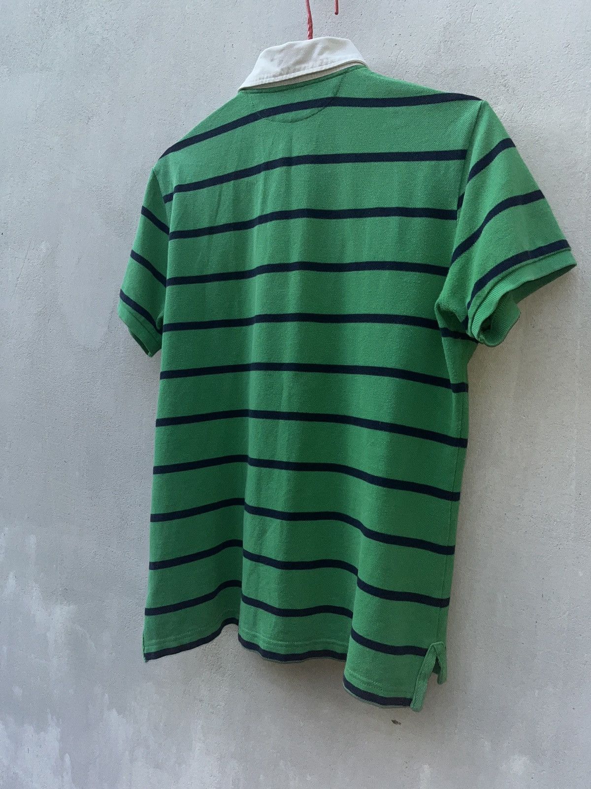 Ralph Lauren Vintage Polo Ralph Lauren Green Rugby Striped Polo T-Shirt Size XL / US 12-14 / IT 48-50 - 9 Thumbnail