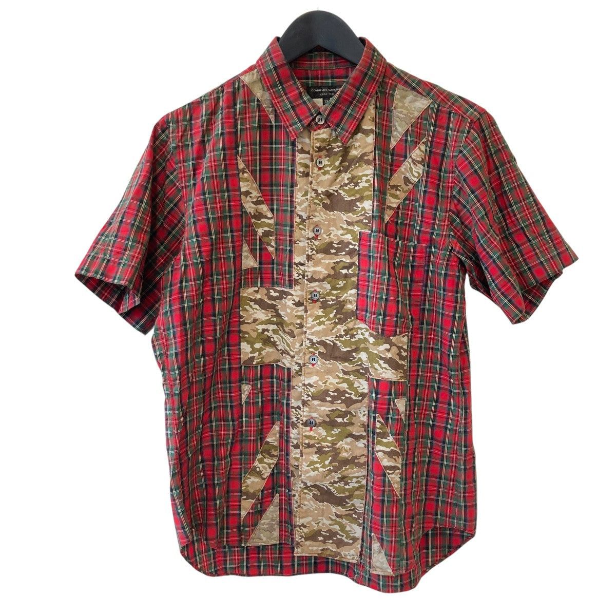 Comme des Garcons Homme Plus SS13 Camouflage Patchwork Short Sleeve Shirt Size US XS / EU 42 / 0 - 1 Thumbnail