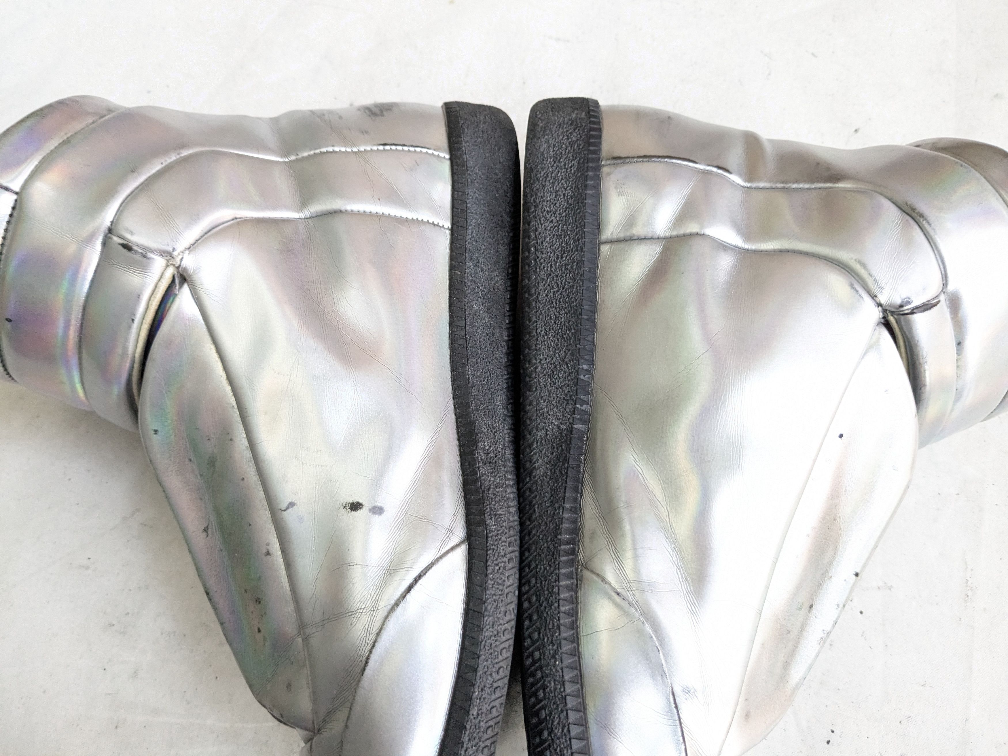 Maison Margiela Maison Margiela Future Silver Black 11 44 Leather High Tops Size US 11 / EU 44 - 17 Thumbnail