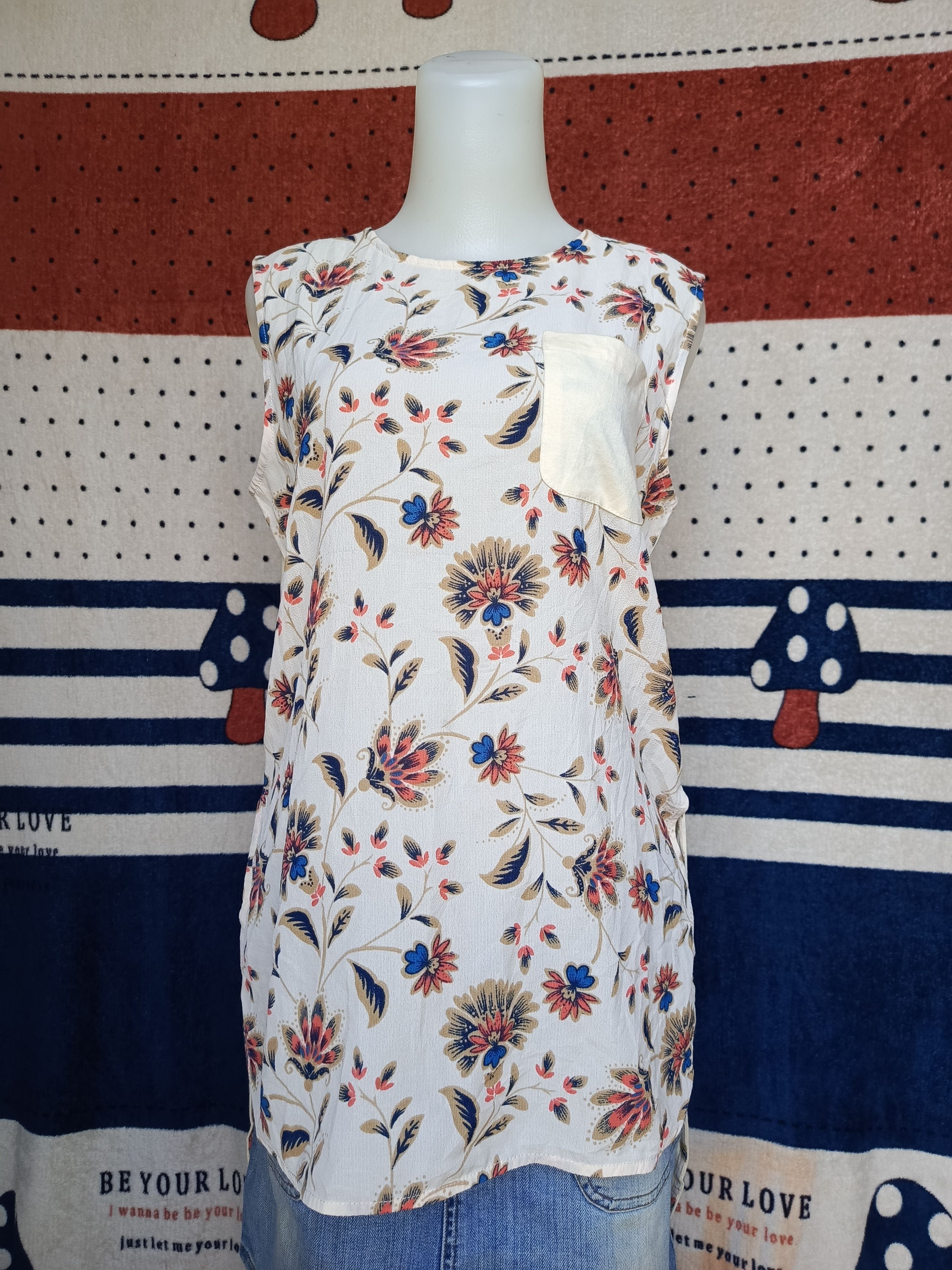 Other Bittoko floral pattern sleeveless shirt Size XS / US 0-2 / IT 36-38 - 1 Thumbnail