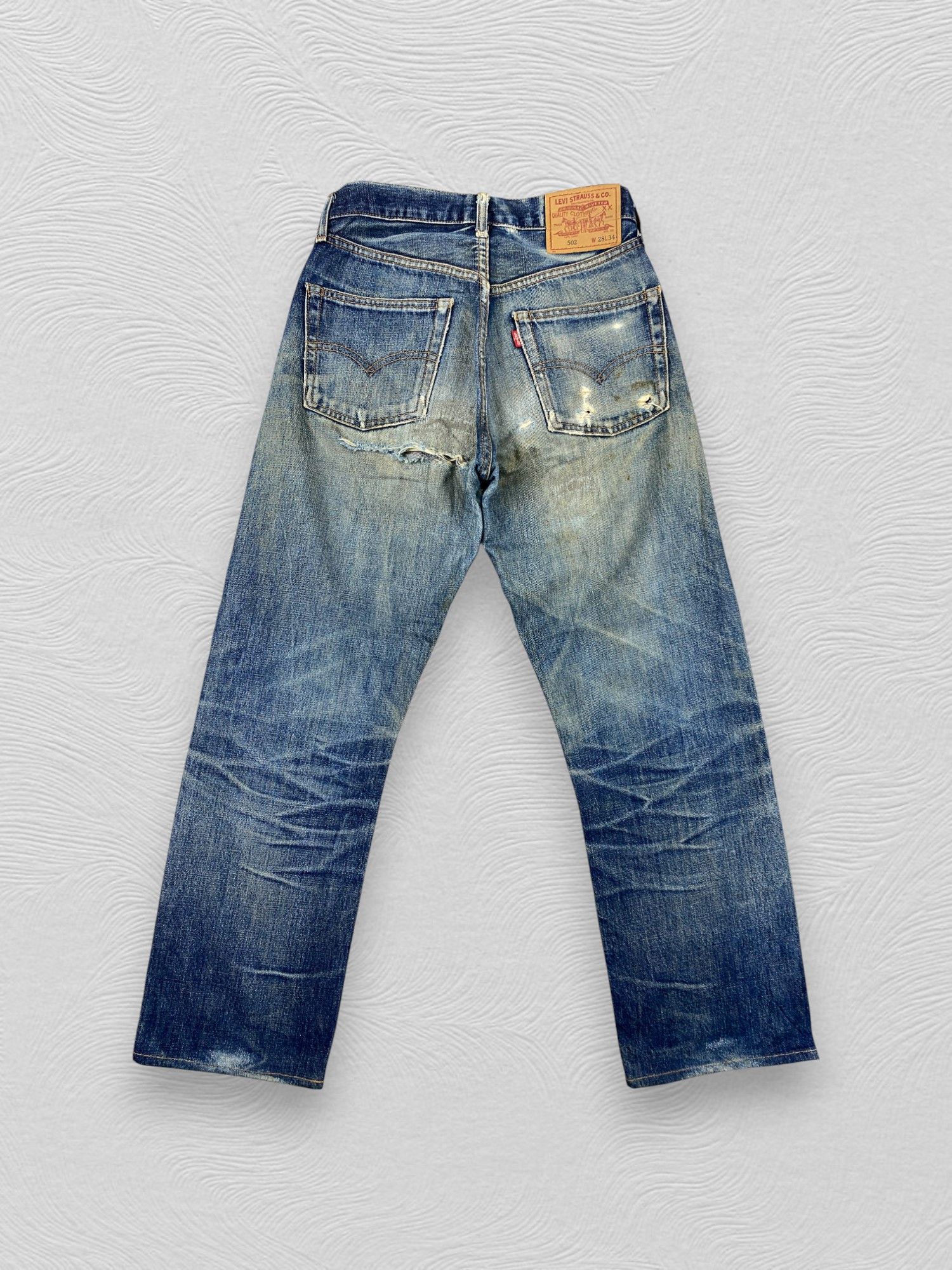 Kapital Vintage Redline Levi's 502 Big E kapital style Jeans 28x27.5 Size US 28 / EU 44 - 2 Thumbnail