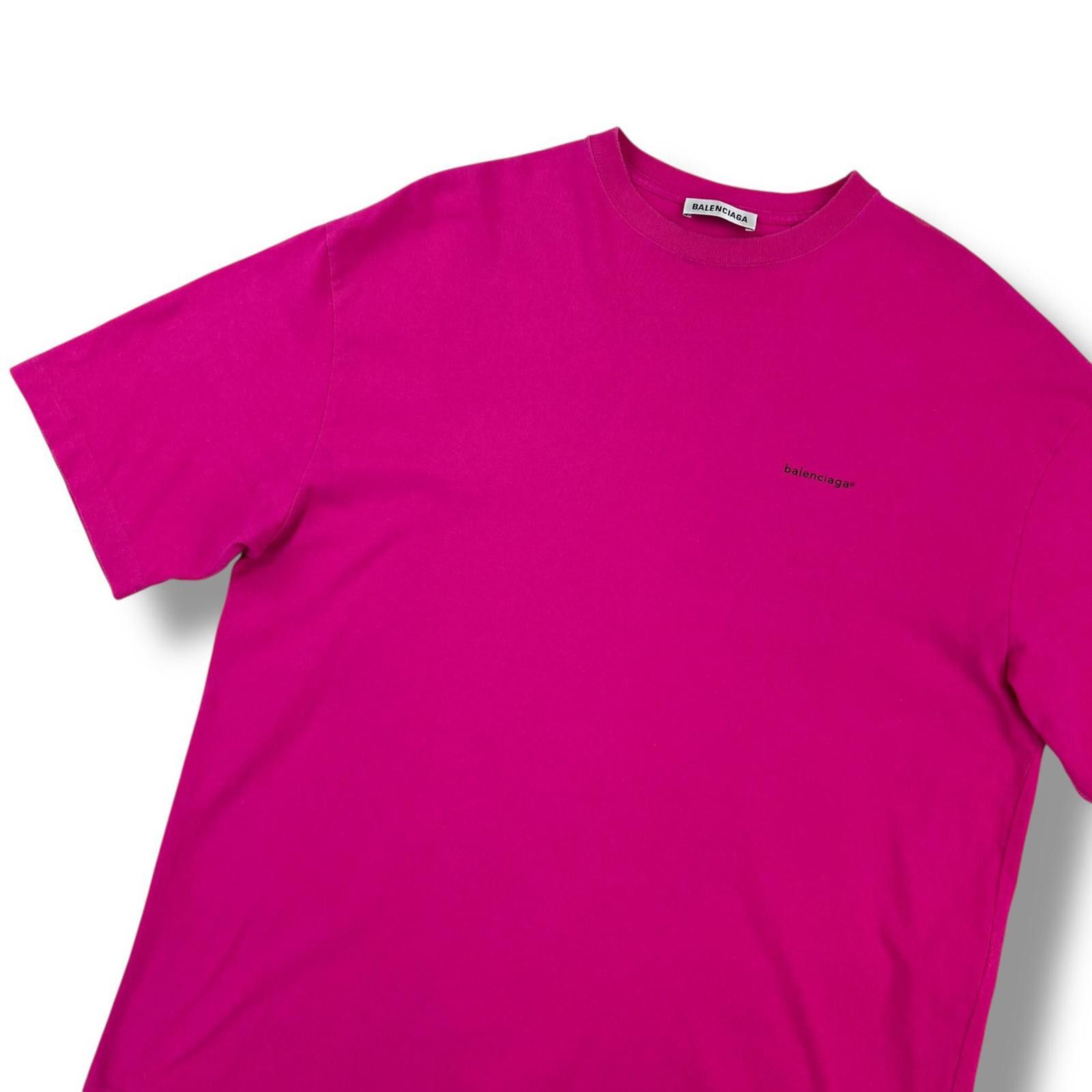 Balenciaga Balenciaga Mini Copyright Logo Pink T Shirt Size US M / EU 48-50 / 2 - 1 Thumbnail