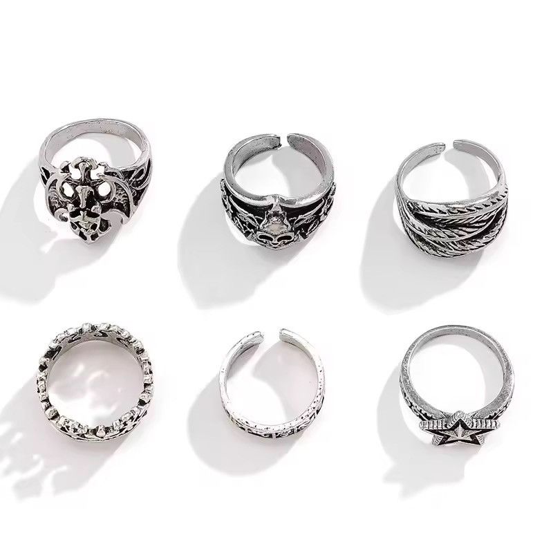 Jewelry Gothic Ring Set Size ONE SIZE - 4 Thumbnail