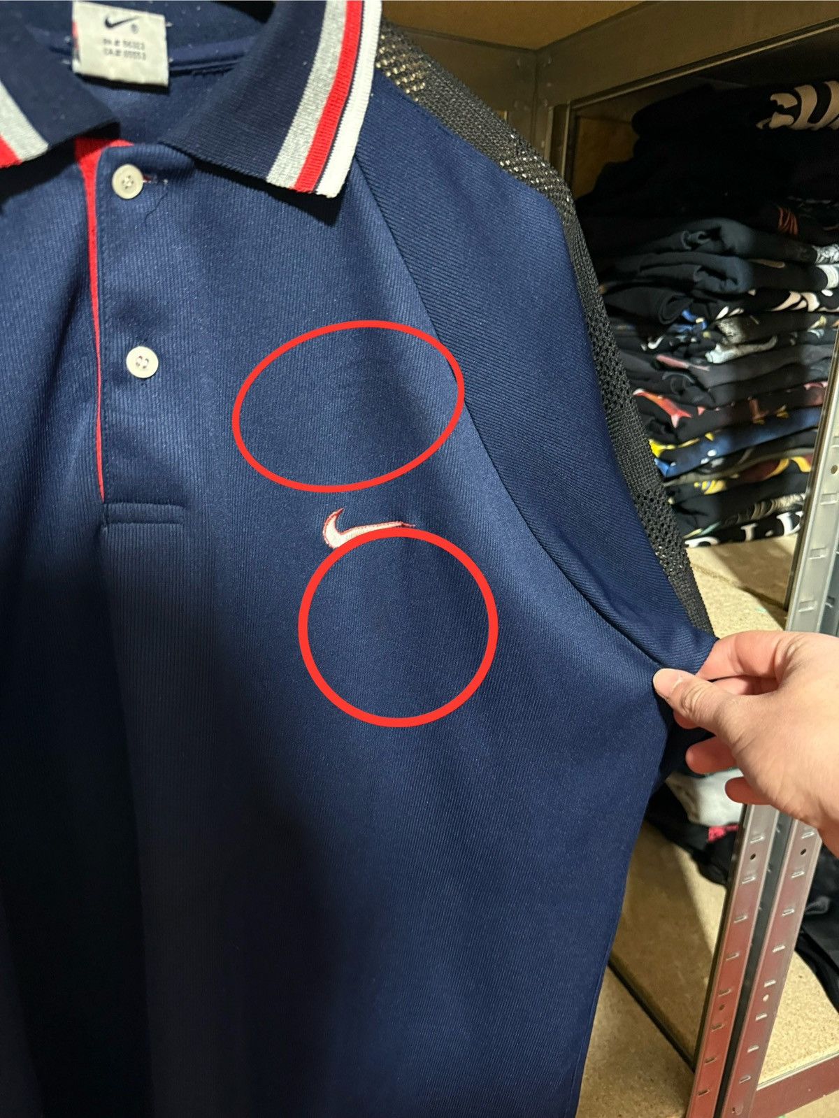 Nike × Vintage 🇺🇸 Vintage 90s Nike Polo T-shirt PSG Made In USA Y2K Hype Size US XL / EU 56 / 4 - 10 Thumbnail