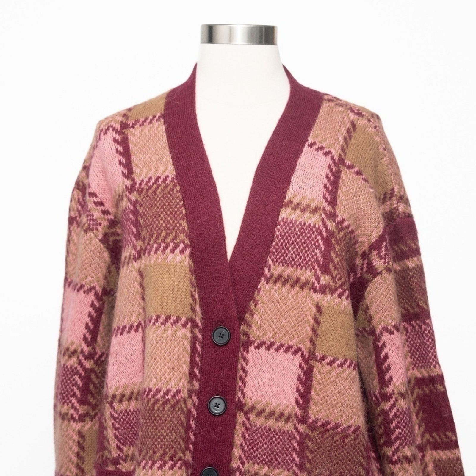 RE/DONE RE/DONE. 90s Oversized Wool Alpaca Blend Cardigan Size M / US 6-8 / IT 42-44 - 4 Thumbnail