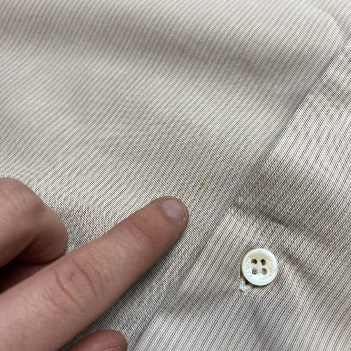 Vintage Vintage Lanvin Luxury Basic Made in Italy classic shirt Size US L / EU 52-54 / 3 - 8 Thumbnail