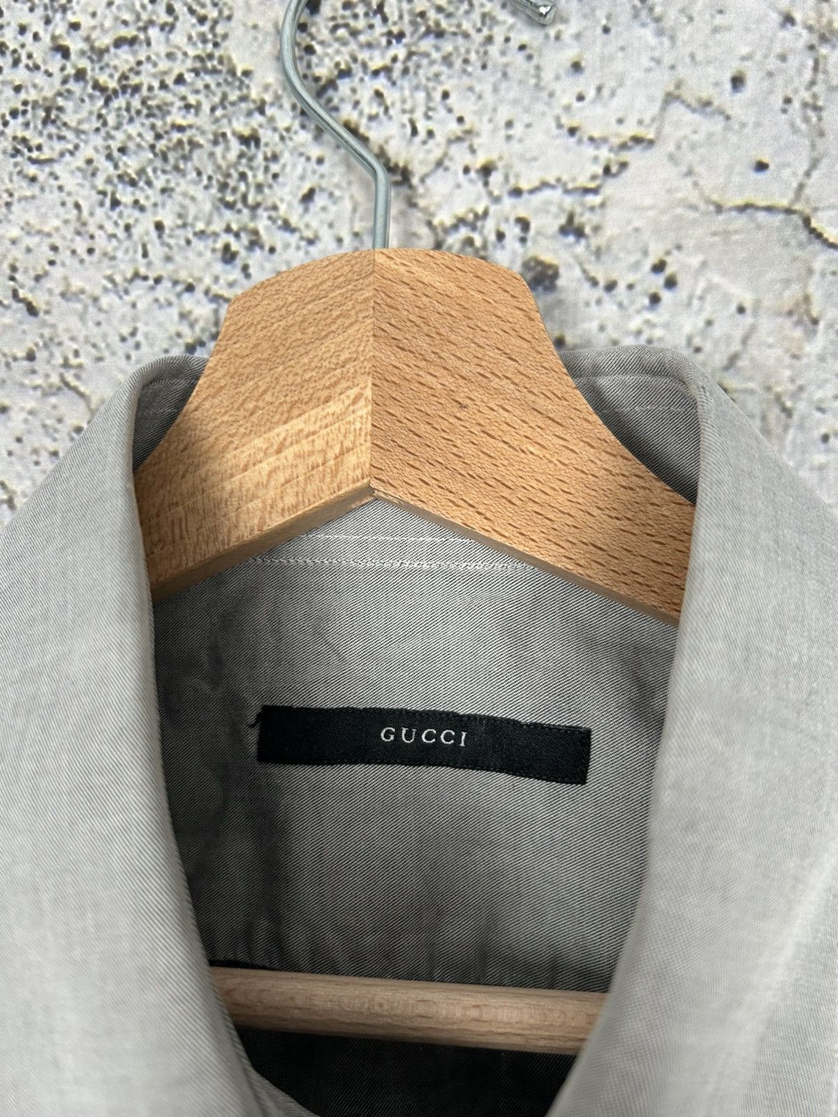 Designer Gucci Grey Shirt Designer Luxury Premium Basic Minimalist Size US L / EU 52-54 / 3 - 5 Thumbnail
