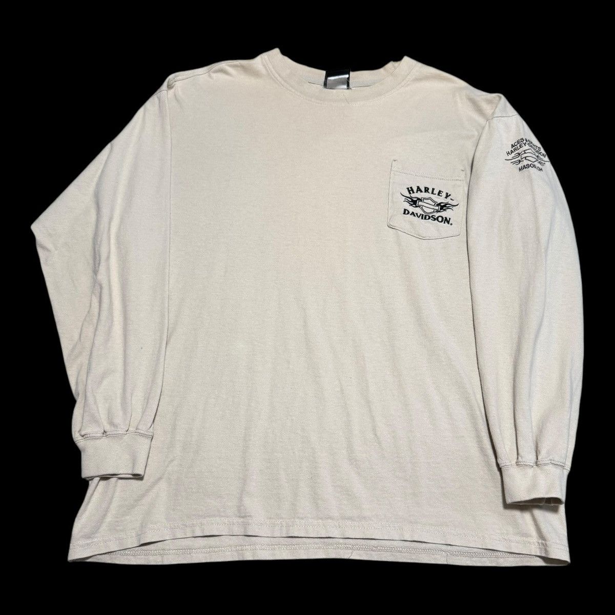 Harley Davidson Harley Davidson Tan Embroidered Long Sleeve Shirt Adult XL Size US XL / EU 56 / 4 - 1 Thumbnail