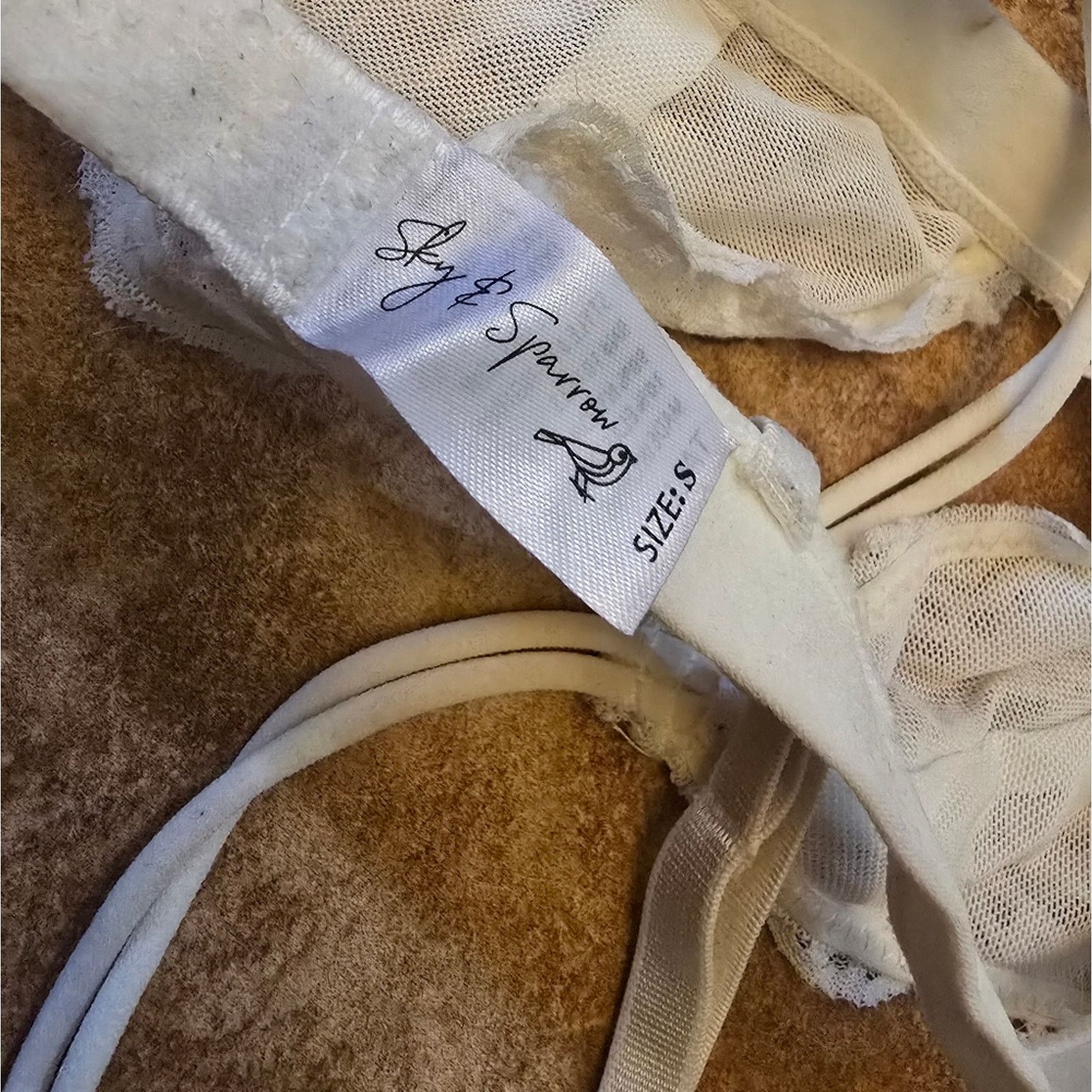 Other White | SKY & SPARROW | Lace Detailed Bralette Size ONE SIZE - 3 Thumbnail