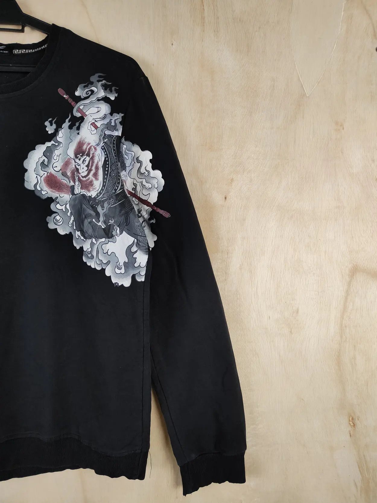 Japanese Brand O.Slangclaa monkey magic Black Sweatshirts #S2623 Size US M / EU 48-50 / 2 - 12 Thumbnail