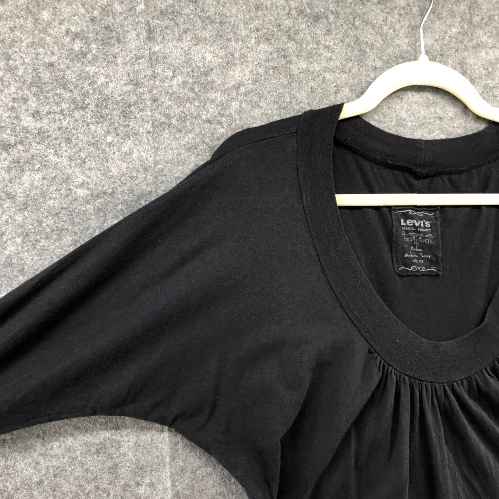 Levi's LEVI'S Tunic Shirt / T-Shirt - Ladies M - Gray - Long Sleeve - Scoop Neck - Cotton Modal Blend - Casual Lounge Top Size M / US 6-8 / IT 42-44 - 5 Thumbnail
