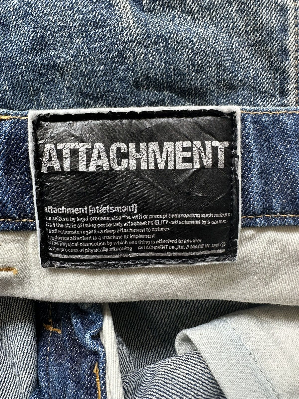 Kazuyuki Kumagai Attachment 00's Attachment stonewash denim jeans Size US 30 / EU 46 - 17 Thumbnail