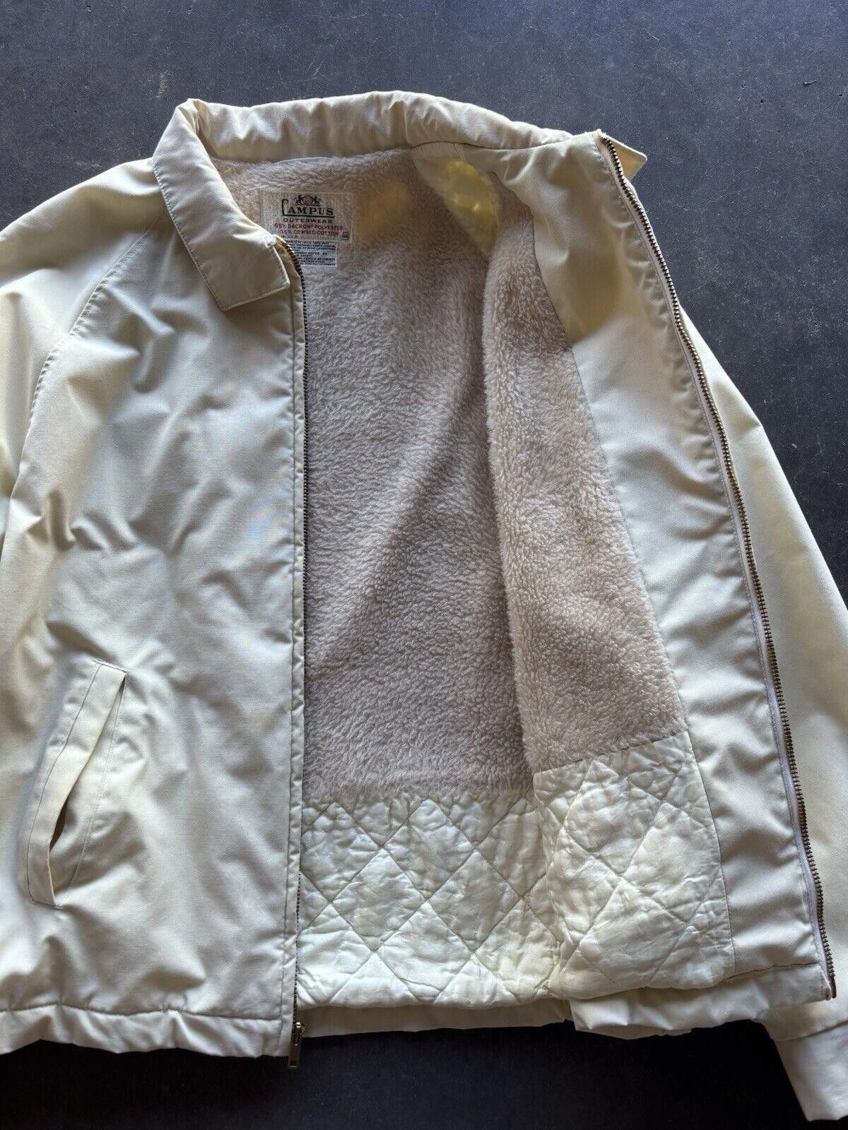 Vintage Vintage Campus Outerwear Fur Lined Zip Up Jacket Size 44 60s Size US M / EU 48-50 / 2 - 2 Thumbnail