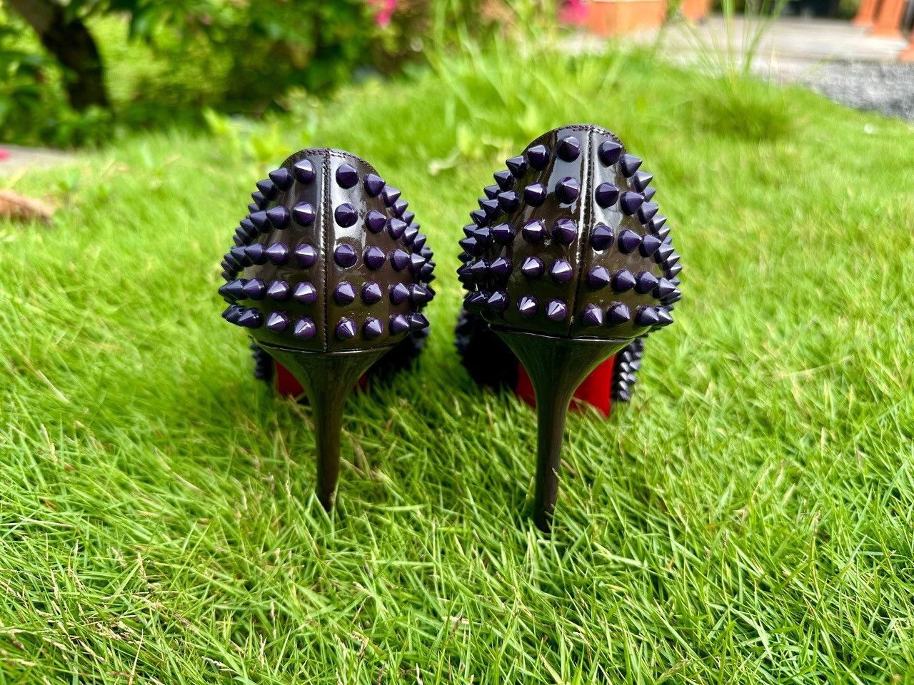 Christian Louboutin Authentic Christian Louboutin Pigalle 100 Purple Iris Spikes Size US 6.5 / IT 36.5 - 3 Thumbnail
