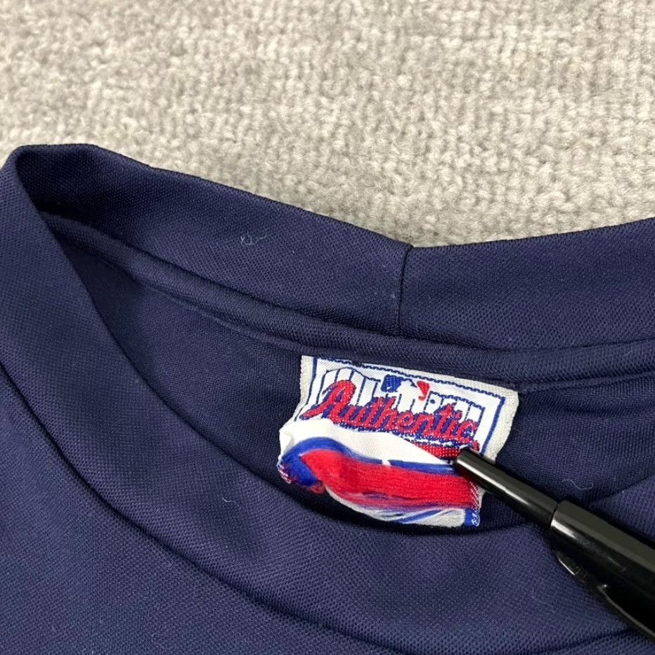 Vintage New York Yankees Shirt Mens Large Blue Majestic Authentic Baseball Embroidered Size US L / EU 52-54 / 3 - 2 Thumbnail