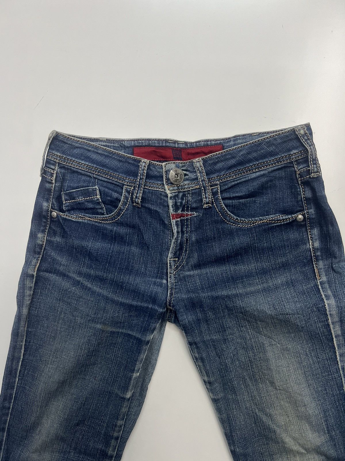 Marithe + Francois Girbaud Marithe Francois Girbaud Flare Denim Jeans size 30 Size 30" / US 8 / IT 44 - 5 Thumbnail