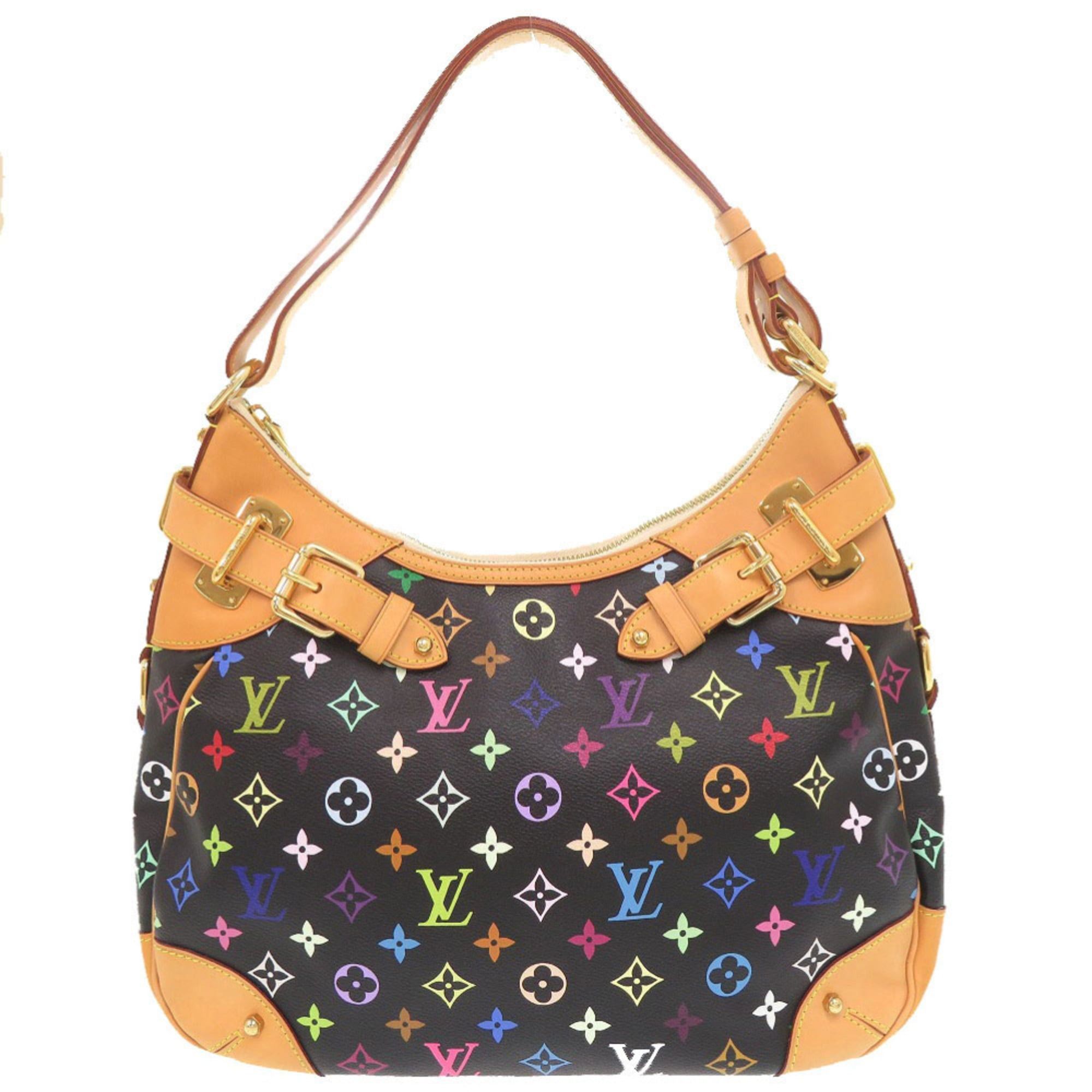 Louis Vuitton Like new Louis Vuitton Greta Monogram Multicolore M40196 Noir Shoulder Bag LV 1481 Size ONE SIZE - 1 Thumbnail
