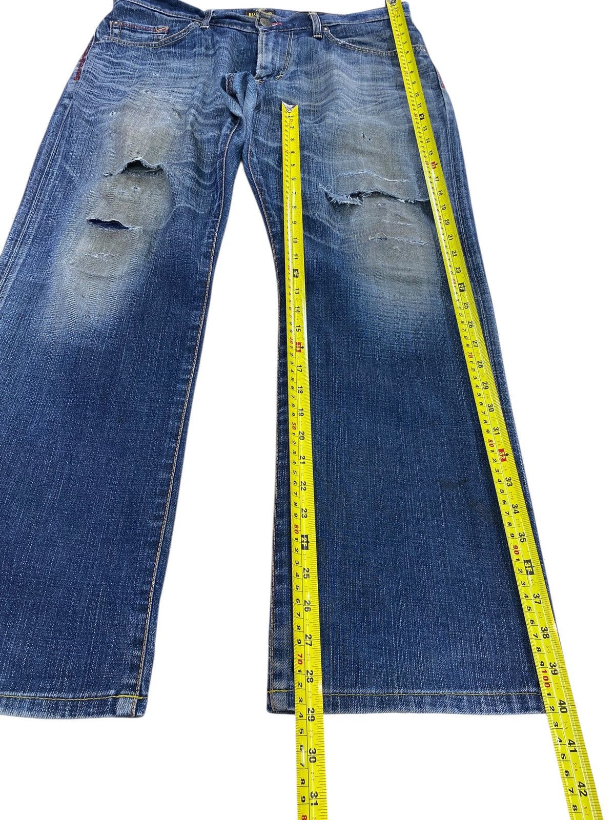 Edwin Edwin Mud Wash Ripped Style Loose Jean Size US 33 - 8 Thumbnail