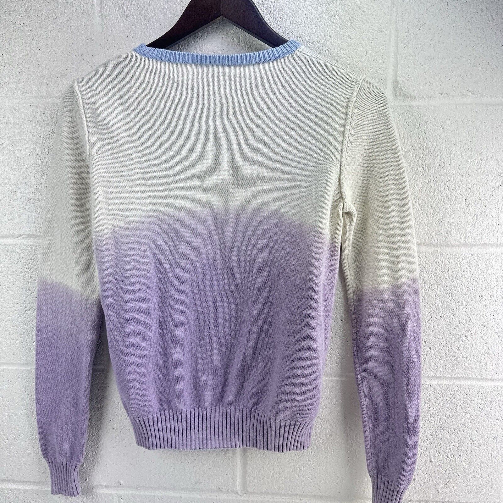Carven Carven | S | Crew cream purple cotton/cashmere blend sweater Size S / US 4 / IT 40 - 8 Thumbnail