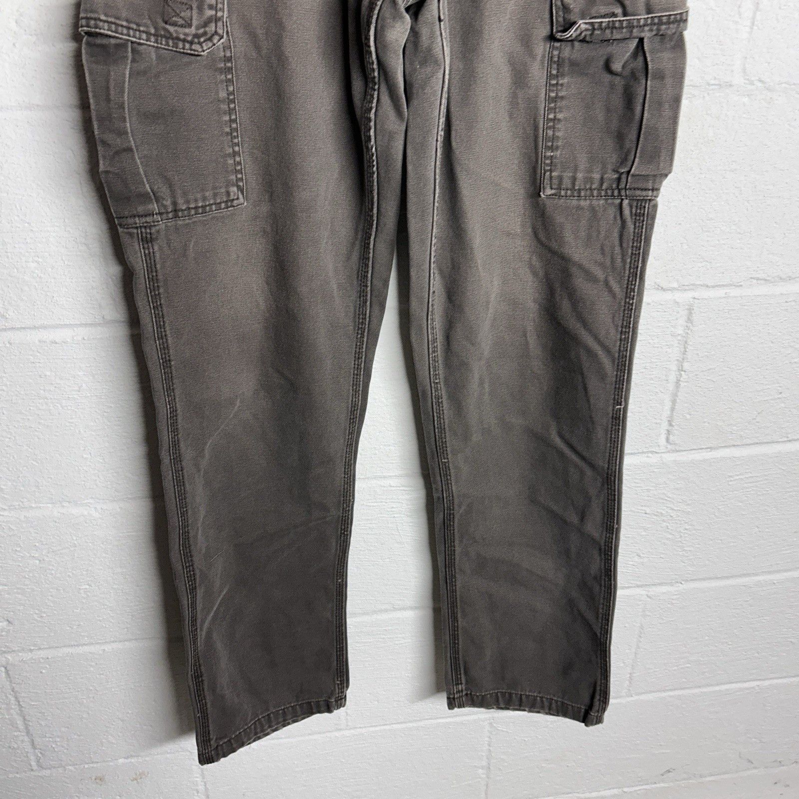 Vintage Key Cargo Utility Canvas Mocha Pants Size 34x36 Size US 34 / EU 50 - 4 Thumbnail