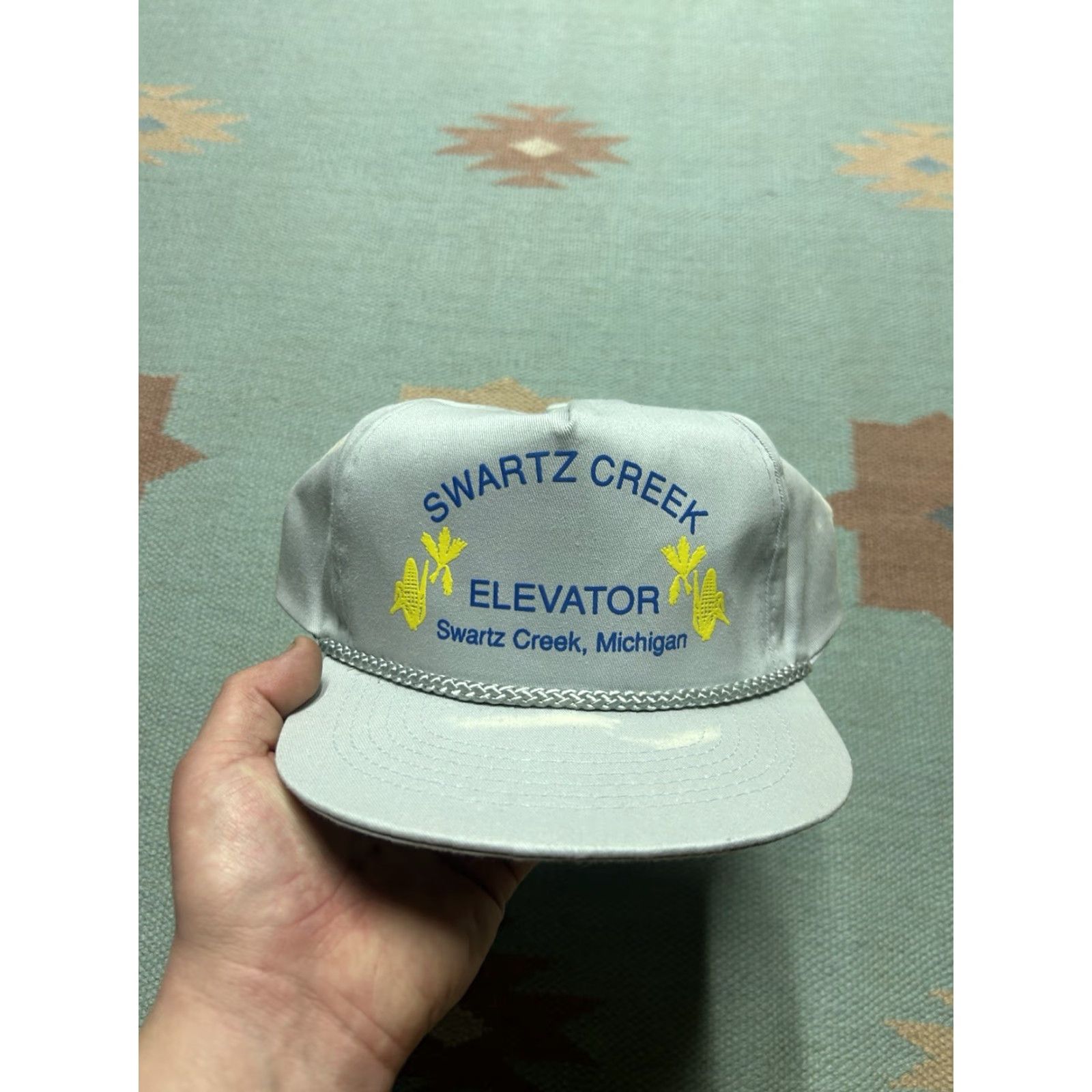 Vintage Vintage Adjustable Gray Snapback Hat Swartz Creek Michigan Farm Corn User: Vintage Adjustable Gray Snapback Hat Swartz Creek Michigan Farm Corn Size ONE SIZE - 2 Thumbnail