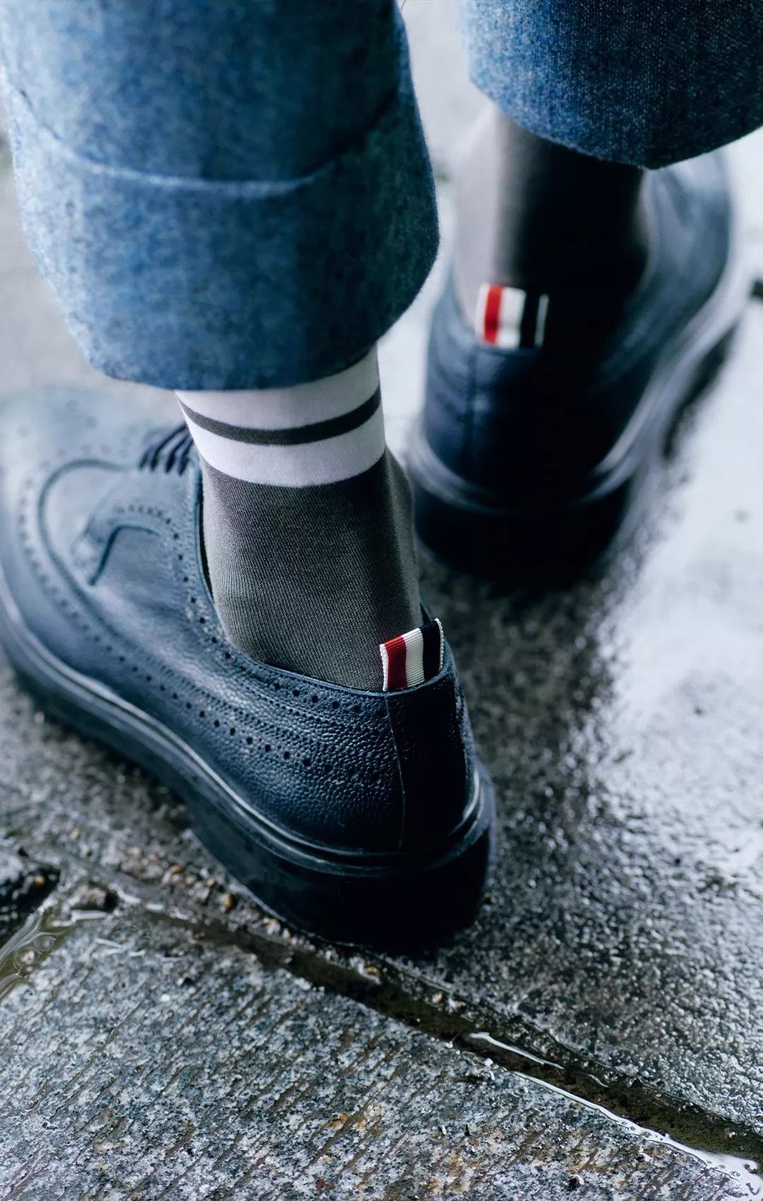 Thom Browne Thom Browne Classic Black Brogue Rubber Sole US 7.5 Size US 7.5 / EU 40-41 - 5 Thumbnail