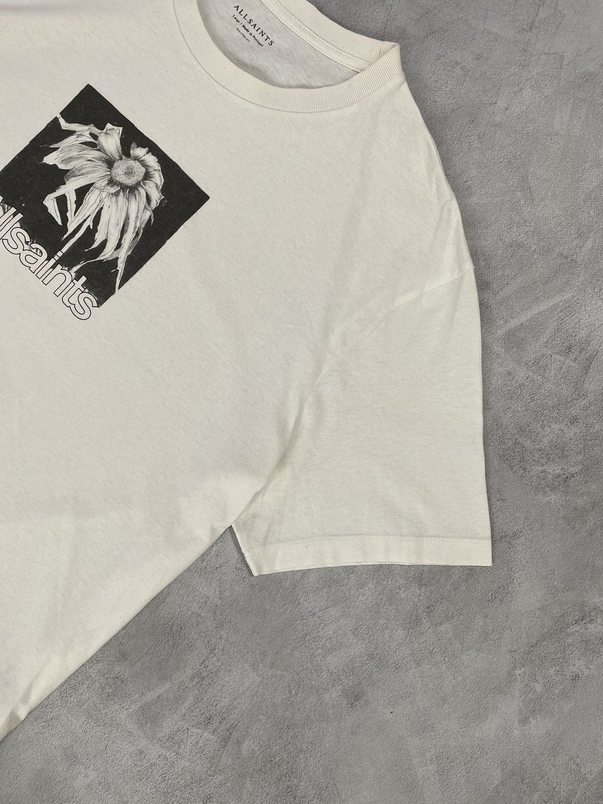 Allsaints Vintage Luxury Oversized T-Shirt ALLSAINTS Dead Flower 🥀 Size US L / EU 52-54 / 3 - 3 Thumbnail
