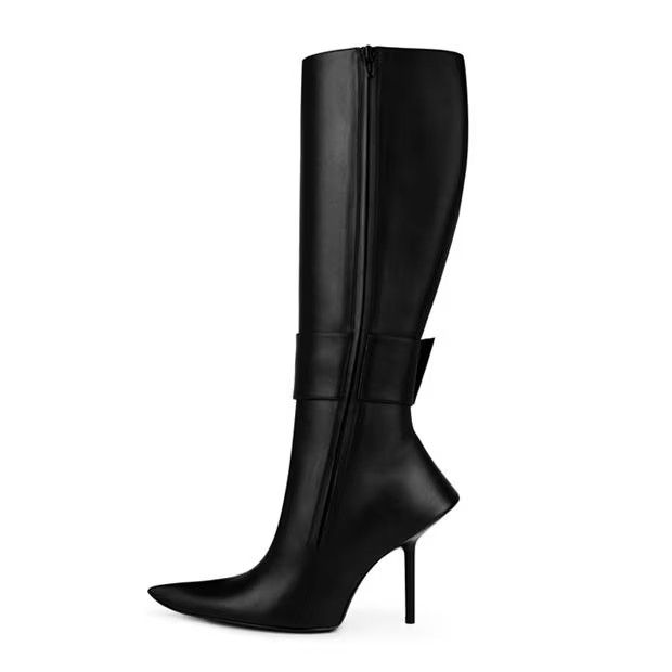 Balenciaga o1g2r1mq0924 Essex High Heel Boots in Black Size US 8.5 / IT 38.5 - 2 Thumbnail