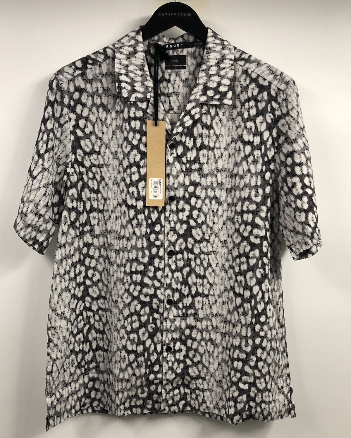 Ksubi Flight Resort Button Short Sleeve Shirt Small