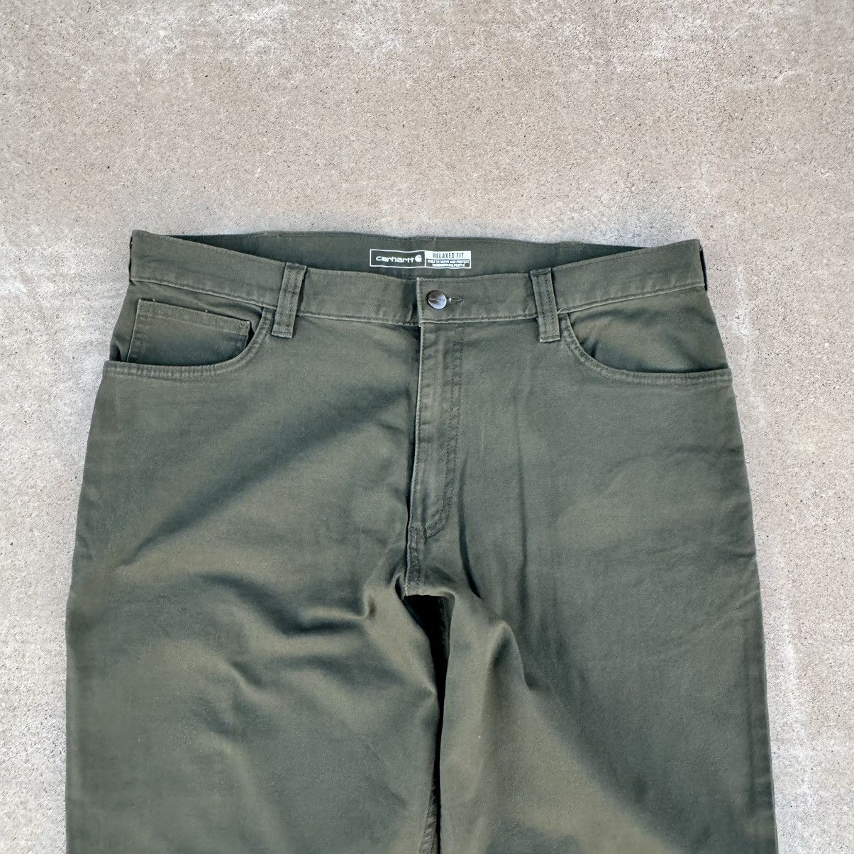 Carhartt × Dickies × JNCO Brand New Earth Tone Green Carhartt Carpenter Pants 38 Size US 38 / EU 54 - 3 Thumbnail