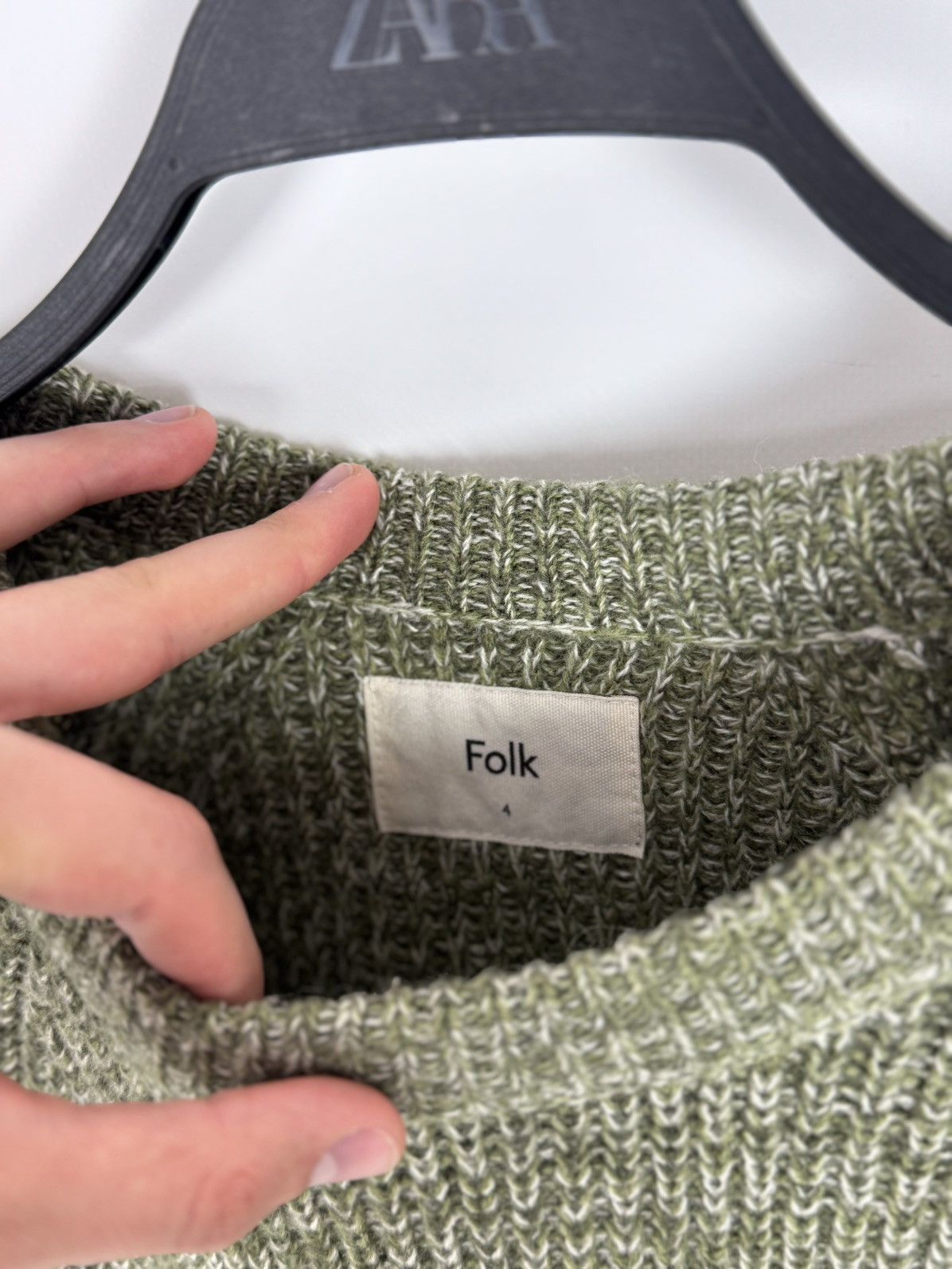 Folk Blend Knitted Crew Neck Sweater