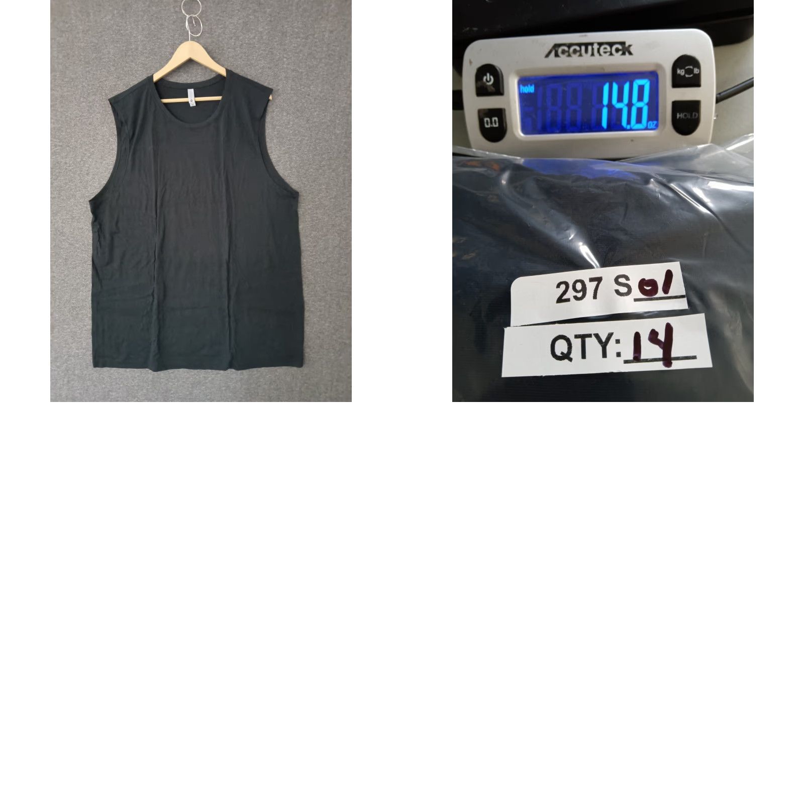 Next Level Next Level 3-Pack Men XXL Black Cotton Pullover Muscle Tank Top Shirt Size US XXL / EU 58 / 5 - 8 Thumbnail